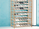 Levede Bamboo Shoe Rack Storage Wooden EA0267