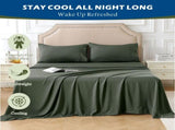 4 Piece Hotel Bamboo Cooling Sheet Set -Ultra Soft 2000TC Breathable Bed Sheets Set with 37 V1317-HB-ZXW9-AUQ-4JT-JL