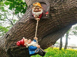 Hanging Gnome Garden Statue Decoration, Garden Gnome Statue Figurine Ornament for Indoor Outdoor V1192-AZ-W-15872