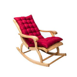 Suede Sun Lounger Chair Cushions Non Slip Rocking Chair Cushion Garden Recliner Quilted Thick Padded V1294-YM0717-10192563