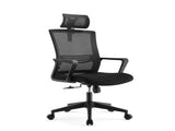 Office chair high back ergonomic swivel computer gaming chair black - Black V957-MS-8788-OFF-BLA