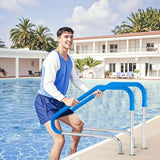 Pool Handrail 46 x 37 inch Stainless Steel for Indoor/Outdoor V952-BXGYCFSYM4632HFCOV0