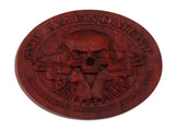 Magnetic Push Slider Stress Relief Handmade Rosewood Crafted Rotating Fidget Toys for ADHD Skull V1294-YM0706-3115230080011