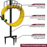 Garden Hose Holder Hanger Storage Reel Freestanding Metal Water Hose Stand Heavy Duty Rack V1370-AZ4-01678