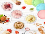 Creami Pints and Lids for Ninja,4 pack Creamy Icecream Containers Cups Jars Tubs Canisters V1188-MS-311-001