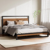 Artiss Bed Frame King Size Metal Bed Frame DANE MBED-C-DANE-K-BK-AB