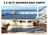 Gray Marine Carpet 6 ft x 39.3 ft Marine Carpeting Marine Grade Carpet for Boats with Waterproof V952-JZXWDTHS1.8X12M01V0