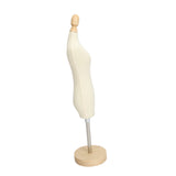Dress Form Female Mannequin Torso Mini Dress Model with Wooden Base for Sewing Display Photo V1294-YM0710-3117230262511