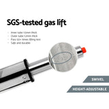 Artiss 2x Bar Stools Leather Gas Lift Chair White BA-TW-NEWT1001-WHX2