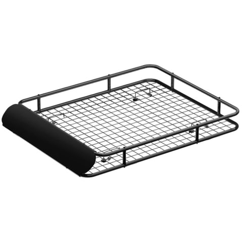 Giantz Universal Car Roof Rack Basket Luggage Vehicle Cargo Carrier 123cm Black CAR-B-RFBASKET-123