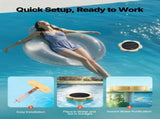Solar Pool Ionizer, Petal Copper Pool Ionizer Up to 170343 L, Floating Automatic Water Cleaner and V952-TYNYCLZFSQDHQ59ZZ001V0