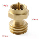 Solid Brass Steak Saver Propane Tank Adapter 1lb to 20lb Grill Bottle Converter Smile Home V1189-LWWAL-20260327-04438