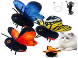 Smart Sensing Flapping Butterfly Interactive Cat, Blue, 3Set Artificial Butterfly, Rechargeable V1366-AZ2-W-15337