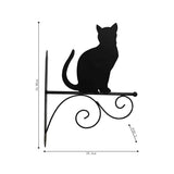 Cat Silhouette Wall Hook Bracket 35cm V637-71621CAT