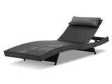 Gardeon Sun Lounge Wicker Lounger Outdoor Furniture Beach Chair Garden Adjustable Black FF-LOUNGE-WA-BK