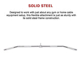 48" Lat Pulldown Bar Cable Attachment Gym Handle for Back & Strength Training V63-782625