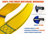 full-body safety harness, roof safety harness, shock-absorbing rope, EVA waist padding, polyester V1102-108-02022-BLU-2M