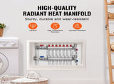 7-Branch Heat Manifold, 1/2" PEX Tubing Manifold, Stainless Steel PEX Manifold for Hydronic V952-DRFSQBXG7HLG5ODPQV0
