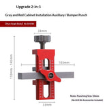 2-in-1 Cabinet Door Mounting Jig & Rebound Device Tool with Bag, Installation Positioner for V1192-AZ-W-2880