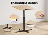 Artiss Floor Podium Stand 78-127CM Height Adjustable Portable Laptop Desk LPS-HY03-118-WD