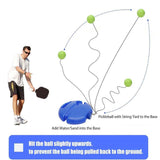 4-Piece Green Pickleball Training Set - Lightweight Fibreglass Paddle with TPU Edge, Rebound Trainer V888-ELOSUNG55747