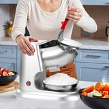 VEVOR Commercial Ice Crusher 100KG/H Electric Snow Cone Maker Shaved Ice Silver V952-SBJJGKYS220B670I5001V3
