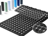 Non-Slip Bathtub Mat with Drain Holes and Strong Suction Cups, Machine-Washable Shower Mat for V1189-LC-AMZ-00298