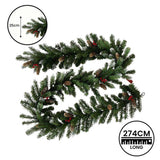 Christabelle 2.7m Christmas Garland with Pine Cones & Berries Pine Tree Decoration Ornament 112_BHZG9