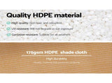 Instahut 70% Shade Cloth 3.66x30m Shadecloth Sail Heavy Duty Beige SH-CL-366X300-175-BE