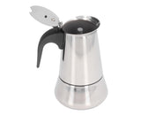Stovetop Coffee Maker, Large Capacity Stainless Steel Moka Pot, 4 Cups, 400ml V1263-JX-3006