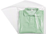 50Pcs Clear Resealable Cellophane Plastic Bags for Packaging Shirts, Clothing and Products, Large V1192-AZ-W-17347