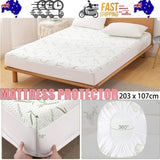 Waterproof Bamboo Fully Fitted Mattress Protector King Single V201-W12782539