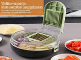 with Container Multifunctional 13 in 1 Onion Chopper Time-saving Kitchen Gadgets Veggie Dicer Cutter V1294-YM0901-H47576GR