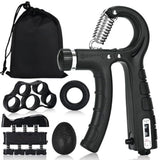 Hand Grip Strengthener,Grip Strength Trainer,22-132 Lbs Adjustable Resistance Forearm Exerciser V1192-AZ-W-31913