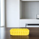 Large Yellow Plastic Rectangular Planter for Courtyard and Garden Fence Decor V1192-AZ-W-30334