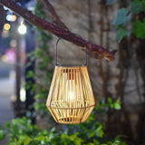 Rattan Hanging Lantern Outdorattan hanging lantern, outdoor lantern, bohemian outdoor decor, natural V1102-124-14697