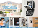 Waterproof Outdoor Wall-Mount Key Lock Box with Push-Button Combination, Black V1188-MS-731-060