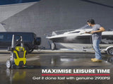 JET-USA RX540s Electric High Pressure Washer, 2900PSI 2 Nozzles, Brush Head, Deck Cleaner, Detergent V219-PRWELEJT40HA