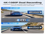 12" Black Rear View Mirror Dash Cam with 4K Front and 1080P Rear, GPS, WiFi6 LSB-59107