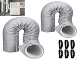 2Pack Portable AC Hose Insulation Sleeve, Portable Air Conditioners Insulated Hose Cover Wrap, Fit V1107-721-75749-BLK-2PACK