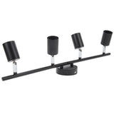 Tracking Lights Ceiling LED 4 60W Adjustable Angle Foldable Matte Black 4 Light Tracking Lighting V1294-YM0703-3119230078411