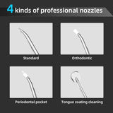 L13 Orange Portable Electric Water Flosser - Handheld Teeth Cleaner, USB Rechargeable, Deep Oral V888-ELOSUNG11765