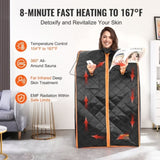 Sauna Tent Far Infrared 1050W Personal Home Spa Loss Weight Detox Therapy V952-YHWBXSSNBSS1ZHS9BV3