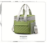 PINK Large Capacity Travel Bag / Lunch Bag. Expandable 5cm, Multi-Compartment Storage, Hand/Shoulder V1232-WCB004