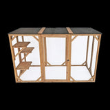 180cm Large Cat Enclosure Wooden Outdoor Cage with 3 Platforms V63-840481