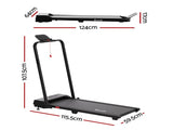 Everfit 3 in 1 Walking Pad Treadmill 12% Incline Under Desk Foldable Treadmills for Home Gym With TMILL-380H-2INC-BK