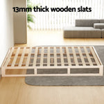 Artiss Bed Frame Queen Size Wooden Base Mattress Platform Timber Pine KALAM WBED-KALAM-Q-WD-AB