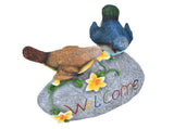 Bird Garden Decor Resin Animal Garden Figurines Welcome Sign Sculptures Statues for Yard Patio Lawn V1294-YM0718-3111210479611