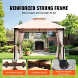 Patio Gazebo for 6-8 Person, 3.05 x 3.05 m Backyard Gazebo, with Mosquito Netting, Metal Frame, and V952-TYLTZZ10X10FTV427V0