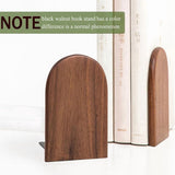 Wooden Bookends Heavy Duty Bookshelf Anti-Slip Bookends V1366-AZ2-W-14557
